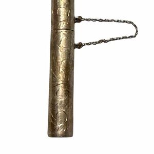 Vintage 925 Sterling Silver Toothpick Holder*Sewing Needle holder*Medication